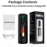 Acmejoy - 9 Telescopic Vibration Sucking Heated Aircraft Male Stroker Masturbation Cup - Tophatter Daily Deals