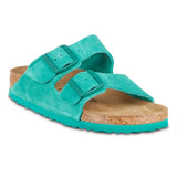 Birkenstock Arizona Suede Leather Sandals Digital Green Footwear - Tophatter Daily Deals