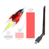 AC1200Mbps wireless network card 0 - Tophatter Daily Deals