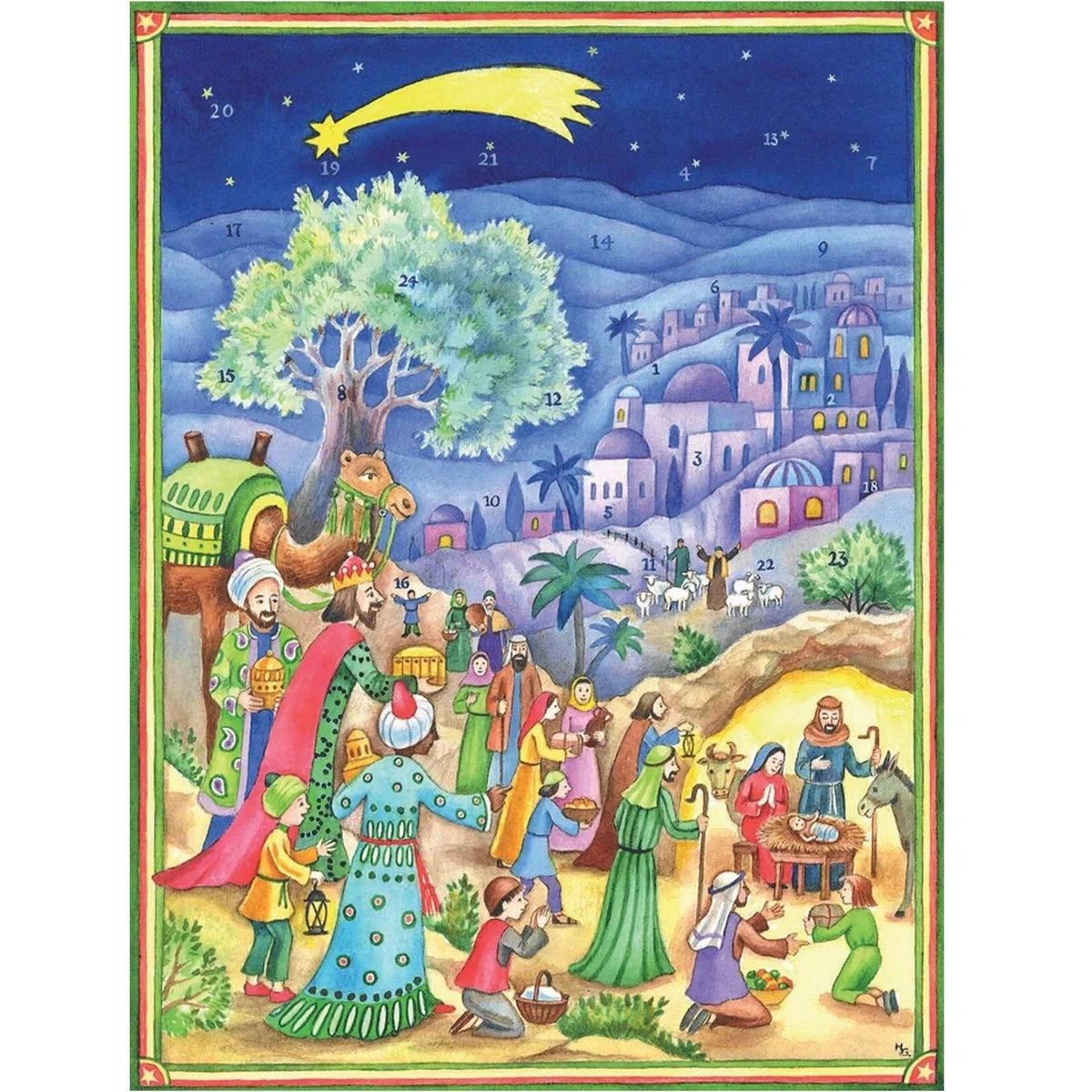 Bethlehem Visit to the Crib | Traditional Christmas Religious Advent Calendar Advent Calendar - Tophatter Daily Deals