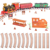 193-Piece: Electric Train Set Steam Locomotive Passenger Coach Coal Car Christmas Train Toys & Games - Tophatter Daily Deals