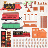 193-Piece: Electric Train Set Steam Locomotive Passenger Coach Coal Car Christmas Train Toys & Games - Tophatter Daily Deals
