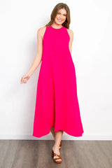 Be Stage Midi Tank Dress with Pockets Casual Dresses - Tophatter Daily Deals