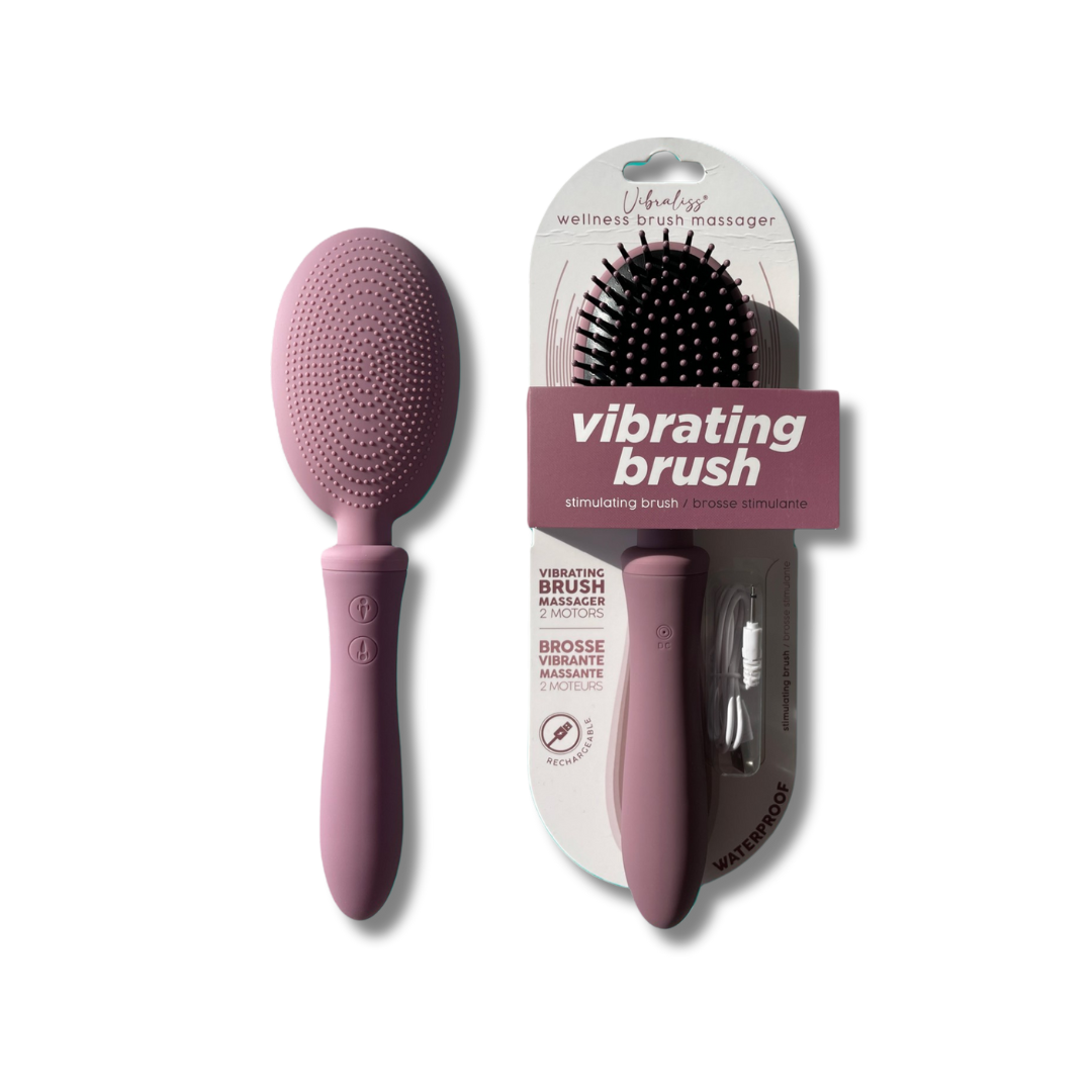Vibraliss Luxury Vibrating Hairbrush with Dual Motor Design > Essentials > Bath & Body - Tophatter Daily Deals