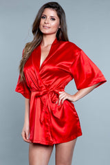 Getting Ready Robe Red Robes - Tophatter Daily Deals