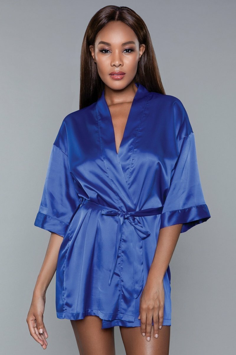 Getting Ready Robe Royal Blue Robes - Tophatter Daily Deals