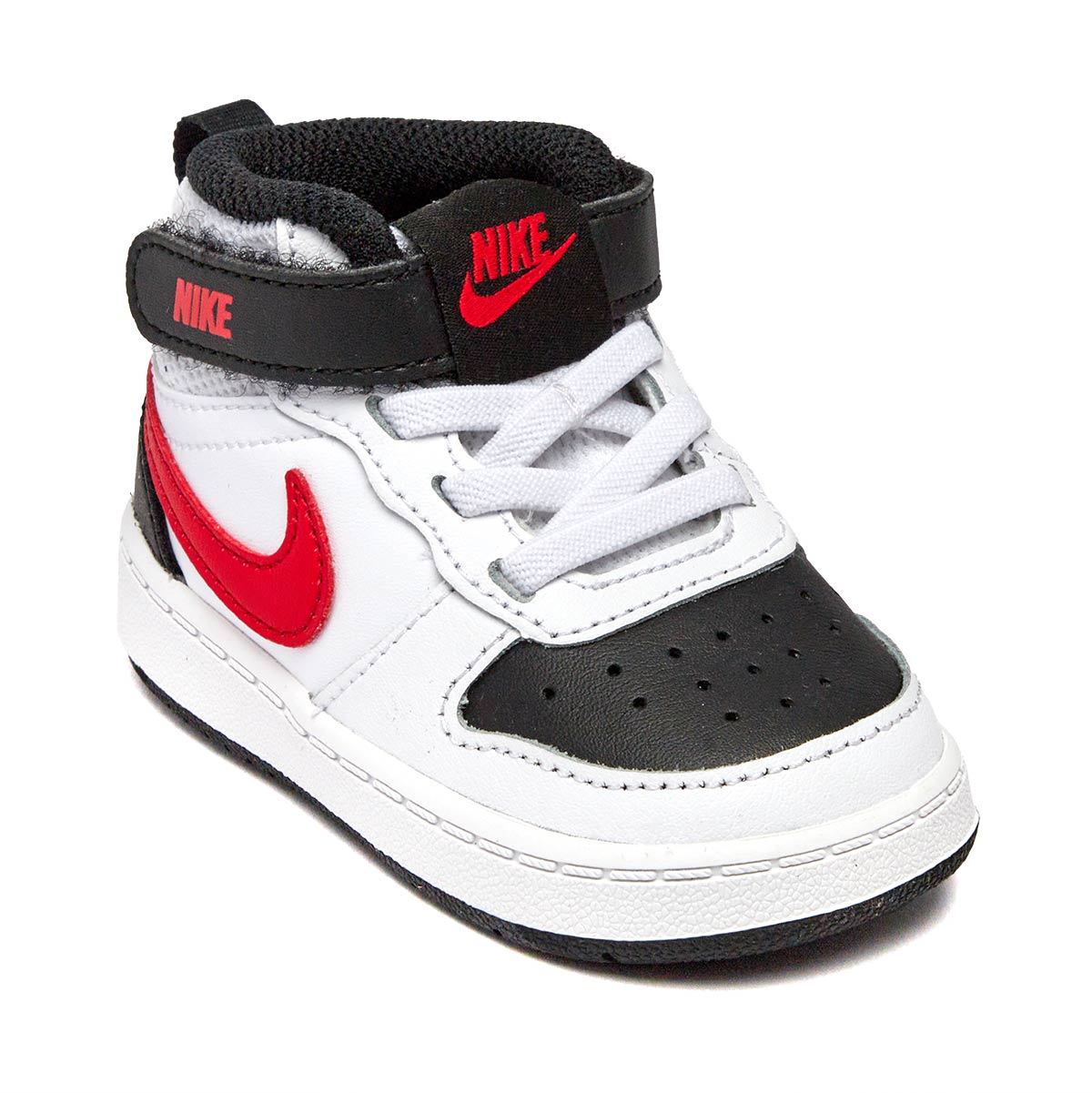 Nike Toddler Court Borough Mid 2 Shoes White University Red Black Footwear - Tophatter Daily Deals