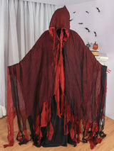Blood Drip Gothic Cloak Costume with Hood Halloween - Tophatter Daily Deals