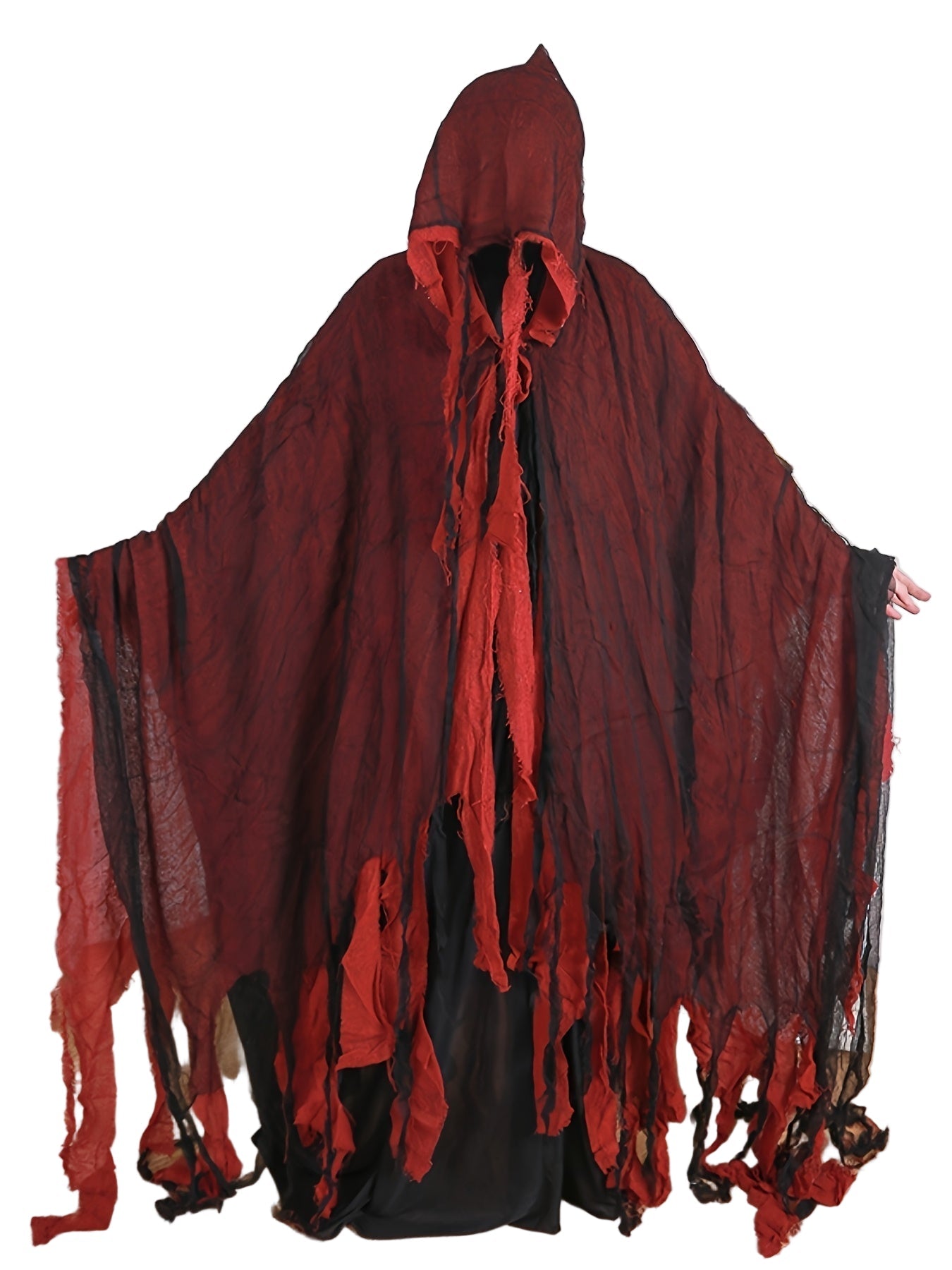 Blood Drip Gothic Cloak Costume with Hood Halloween - Tophatter Daily Deals