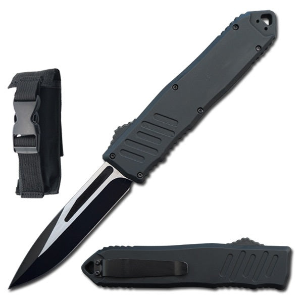9" Black Havoc OTF Dual Action Automatic Knife - TOPHATTER'S ARMORY DEALS Collectible Weapons - Tophatter Daily Deals