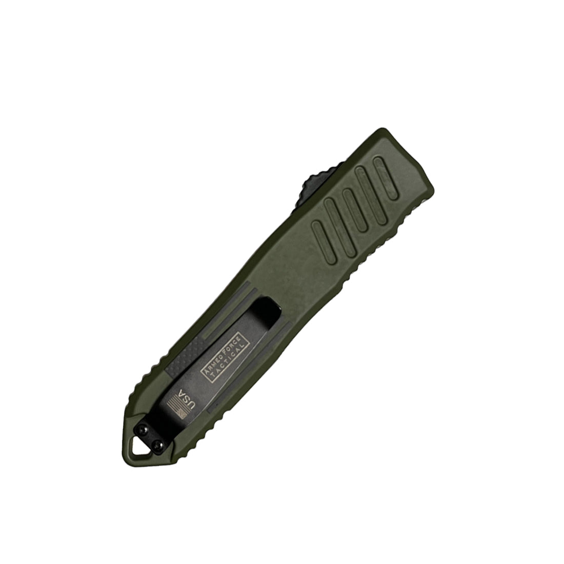 5.5" Automatic OTF Knife w/ Half Serrated Dagger Blade - Tophatter Daily Deals