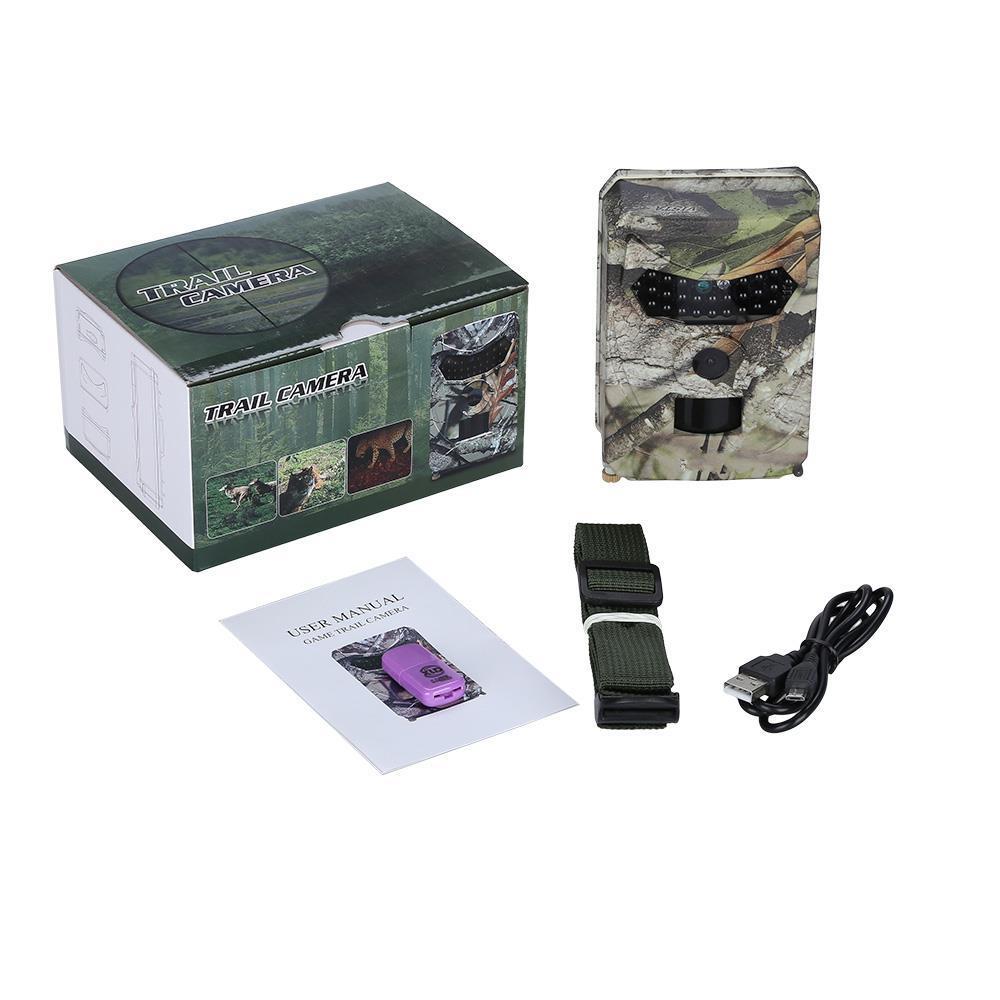 1080P Trail Camera Hunting Game Camera Outdoor Wildlife Scouting Camera PIR Sensor Infrared Night Vision 0 - Tophatter Daily Deals