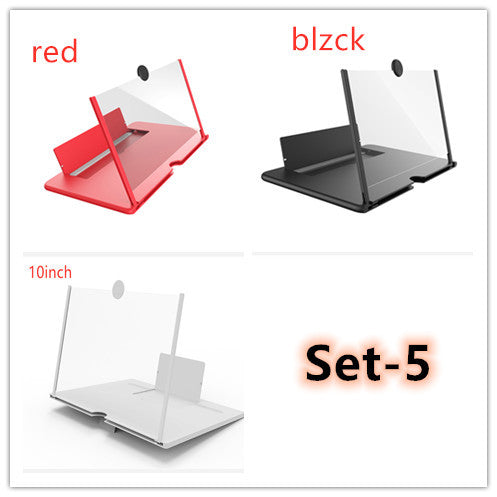 3D Screen Magnifier Signal Booster Mobile Screen Lightweight Foldable Magnifying Glass Set 5 0 - Tophatter Daily Deals