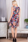 Heimish Full Size Floral V-Neck Mini Tank Dress Casual Dresses - Tophatter Daily Deals