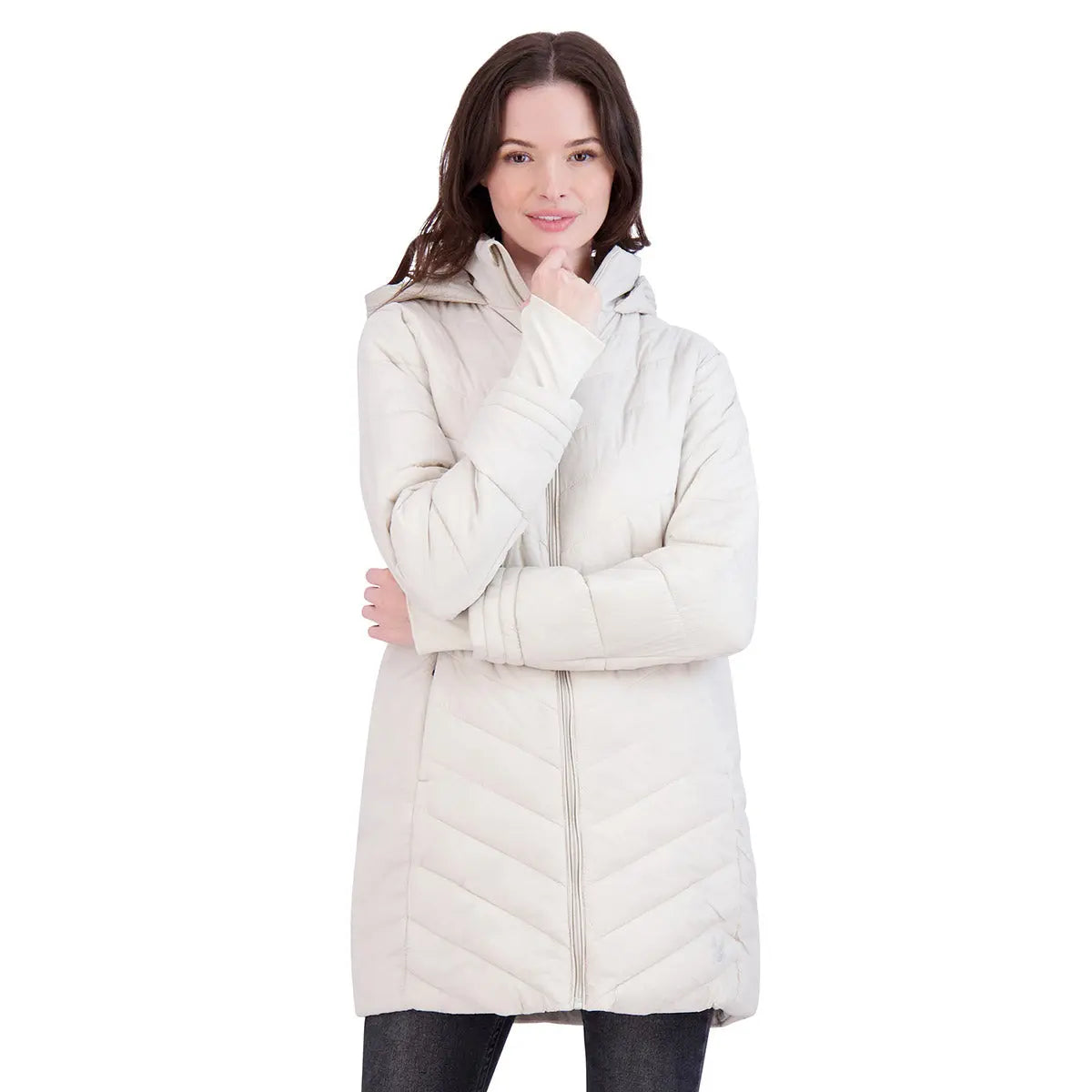 Spyder Women's Boundless Long Puffer Coat Jackets - Tophatter Daily Deals