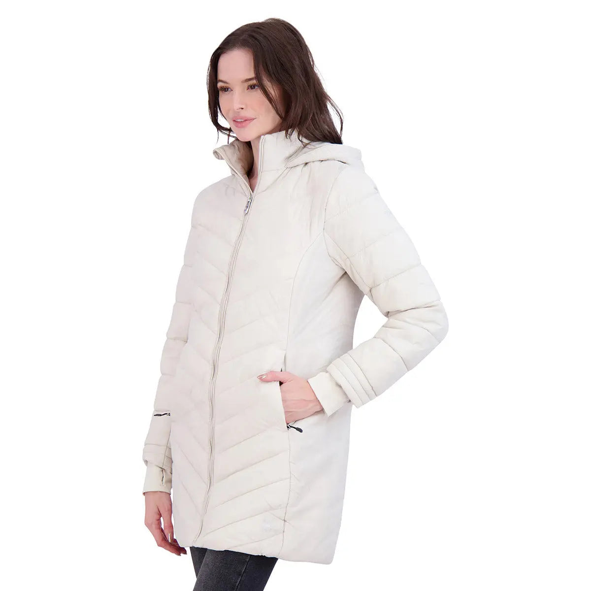 Spyder Women's Boundless Long Puffer Coat Jackets - Tophatter Daily Deals