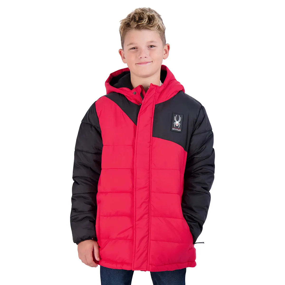 Spyder Boy's Circuit Puffer Jacket Red Jackets - Tophatter Daily Deals