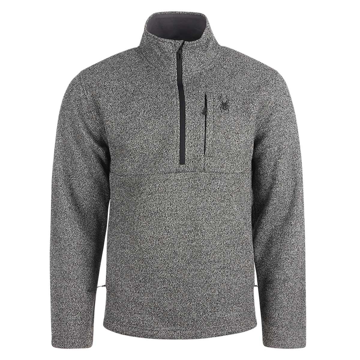 Spyder Men's Pristine Half Zip Pullover Charcoal Heather Half Zip & Quarter Zip - Tophatter Daily Deals