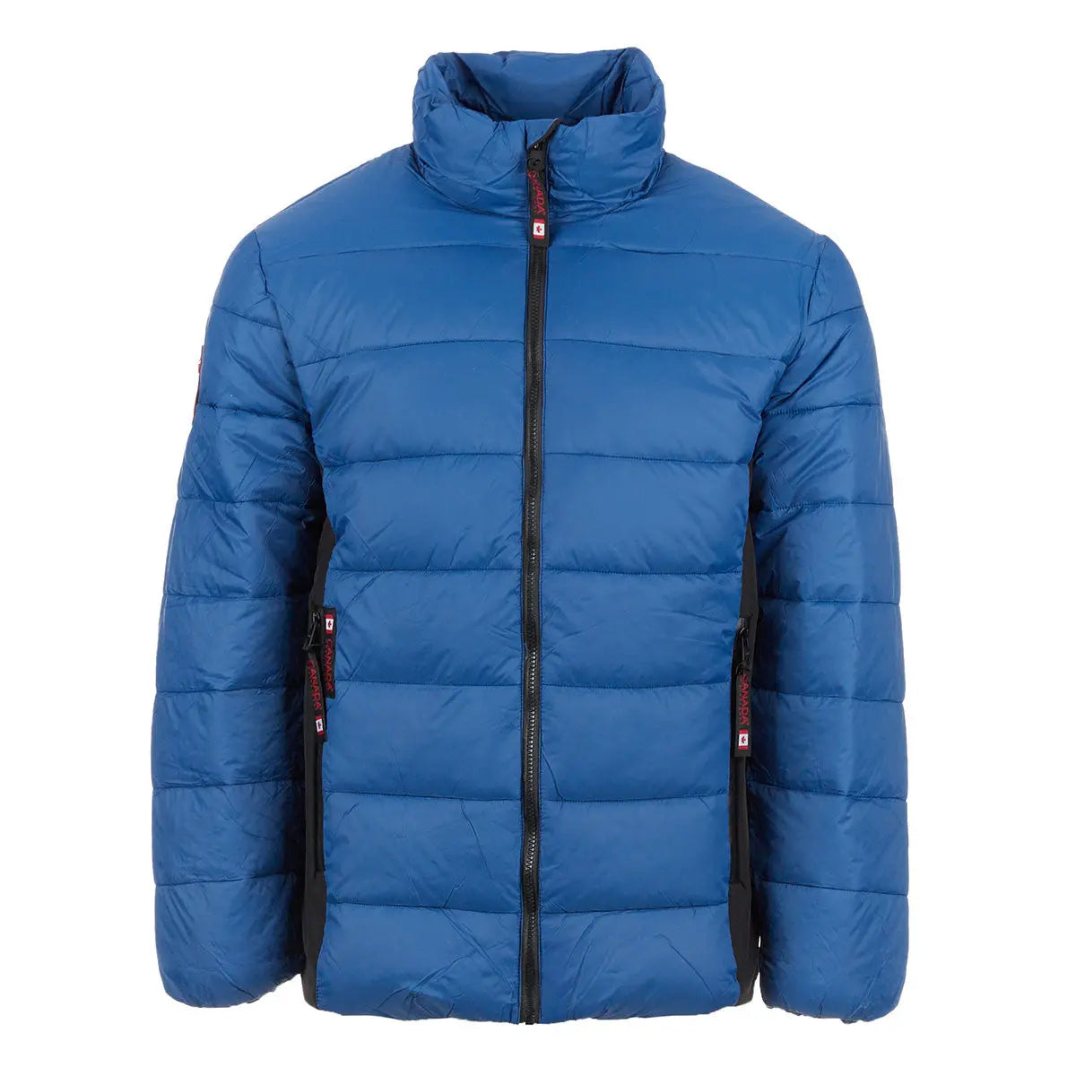 Canada Weather Gear Men's Mix Media Puffer Northern Night Black Puffer - Tophatter Daily Deals