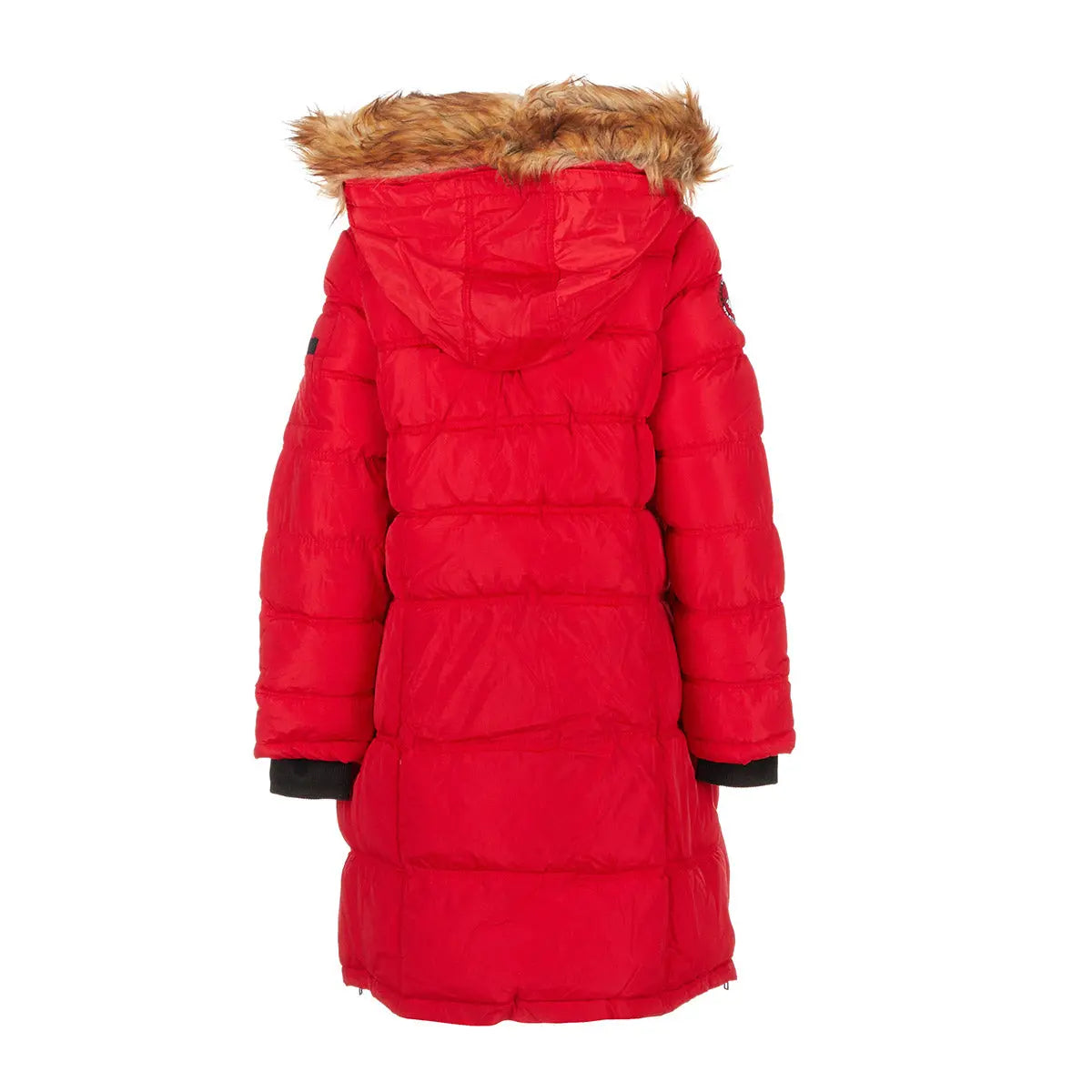 Canada Weather Gear Women's Long Puffer with Faux Fur and Sherpa Lined Hood Puffer - Tophatter Daily Deals