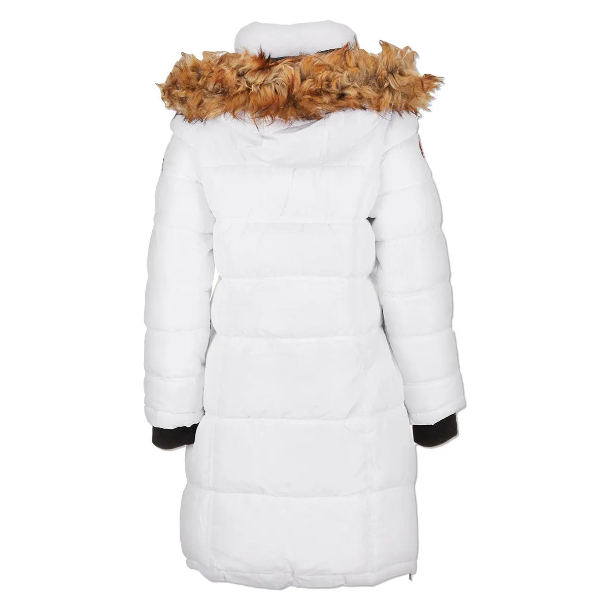 Canada Weather Gear Women's Long Puffer with Faux Fur and Sherpa Lined Hood Puffer - Tophatter Daily Deals