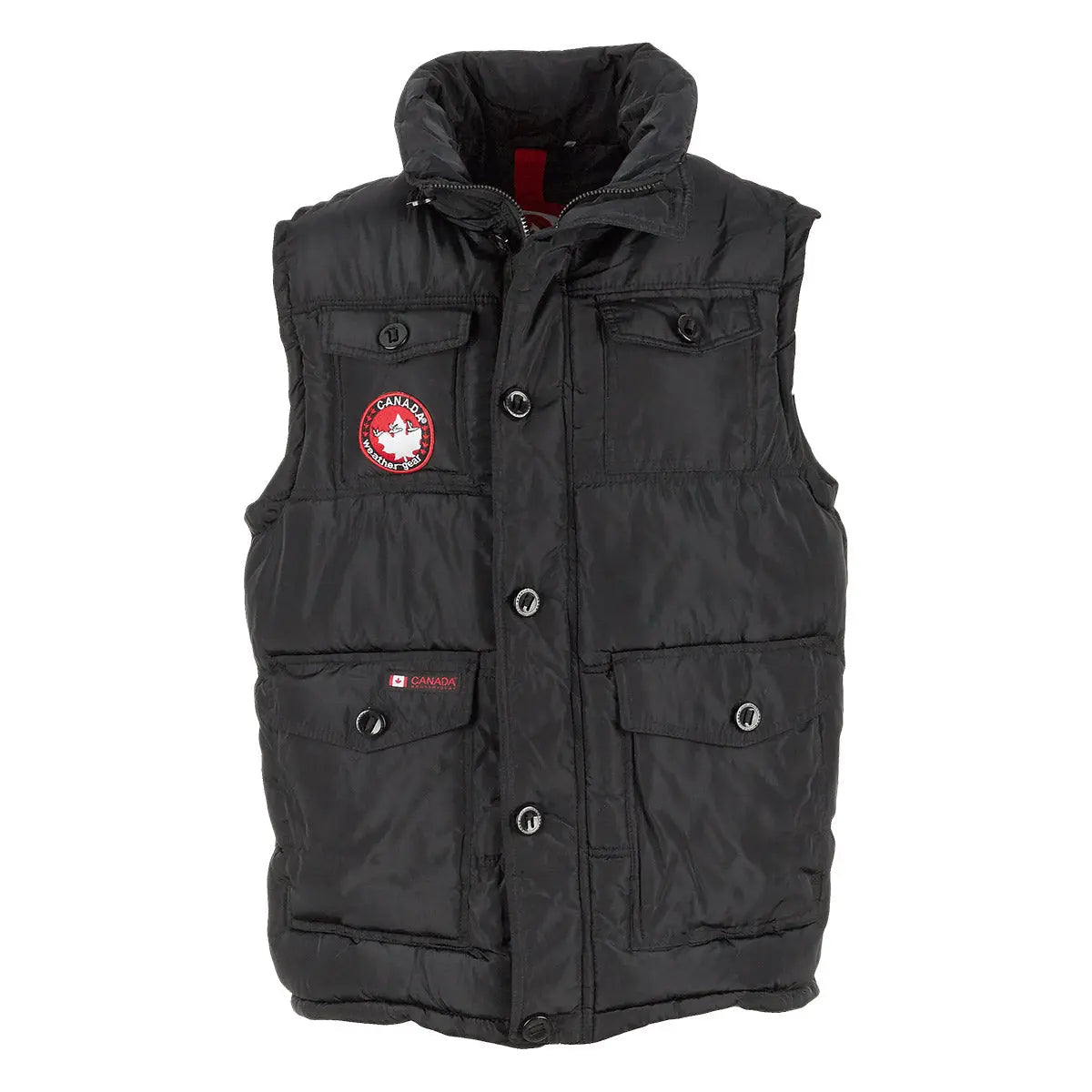 Canada Weather Gear Men's 4-Pocket Puffer Vest Black Vests - Tophatter Daily Deals