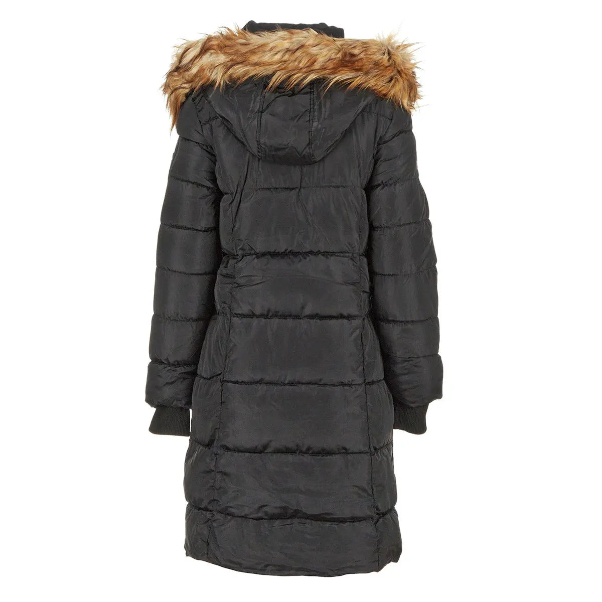 Canada Weather Gear Women's Long Puffer with Faux Fur Trim Hood Puffer - Tophatter Daily Deals