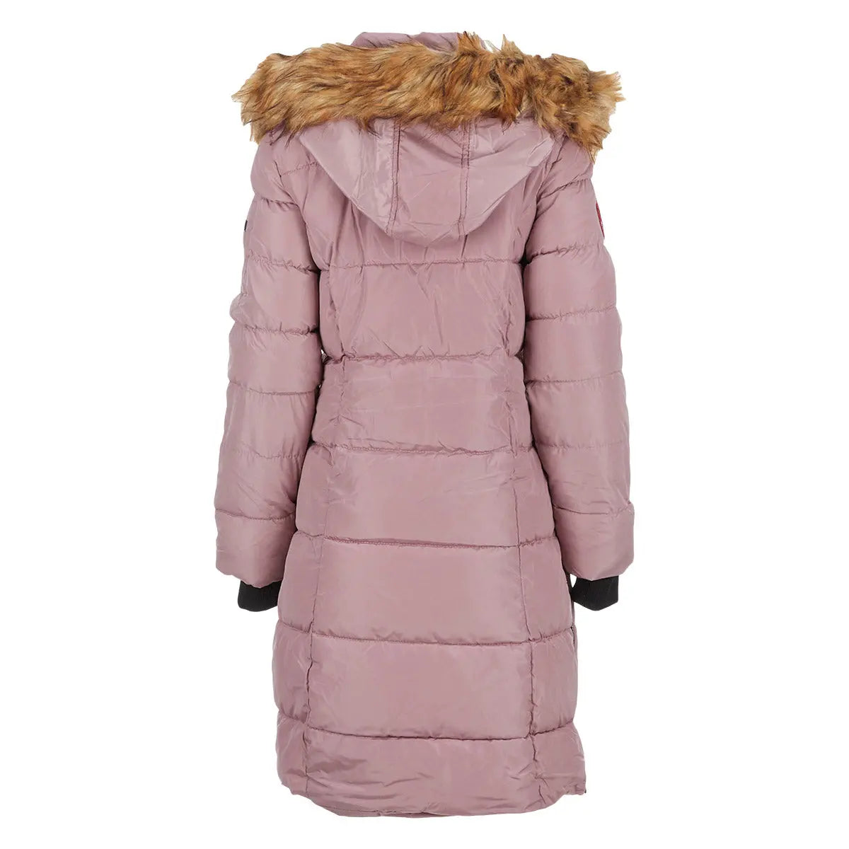 Canada Weather Gear Women's Long Puffer with Faux Fur Trim Hood Puffer - Tophatter Daily Deals