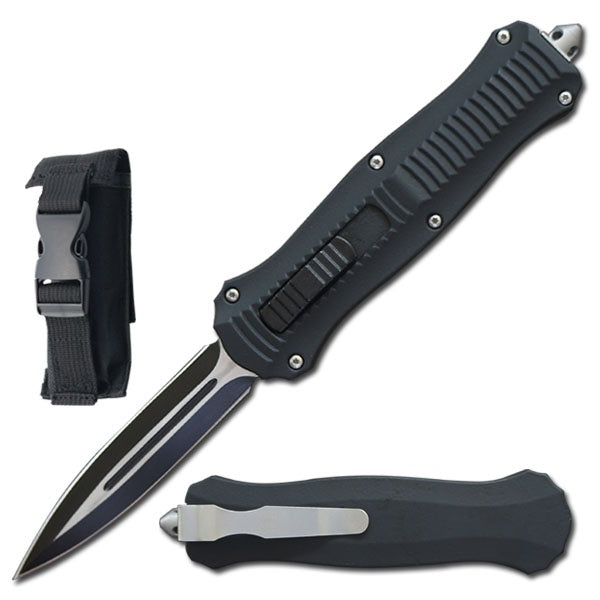 9" Automatic Demolition Rambler Black OTF Knife - TOPHATTER'S ARMORY DEALS Collectible Weapons - Tophatter Daily Deals