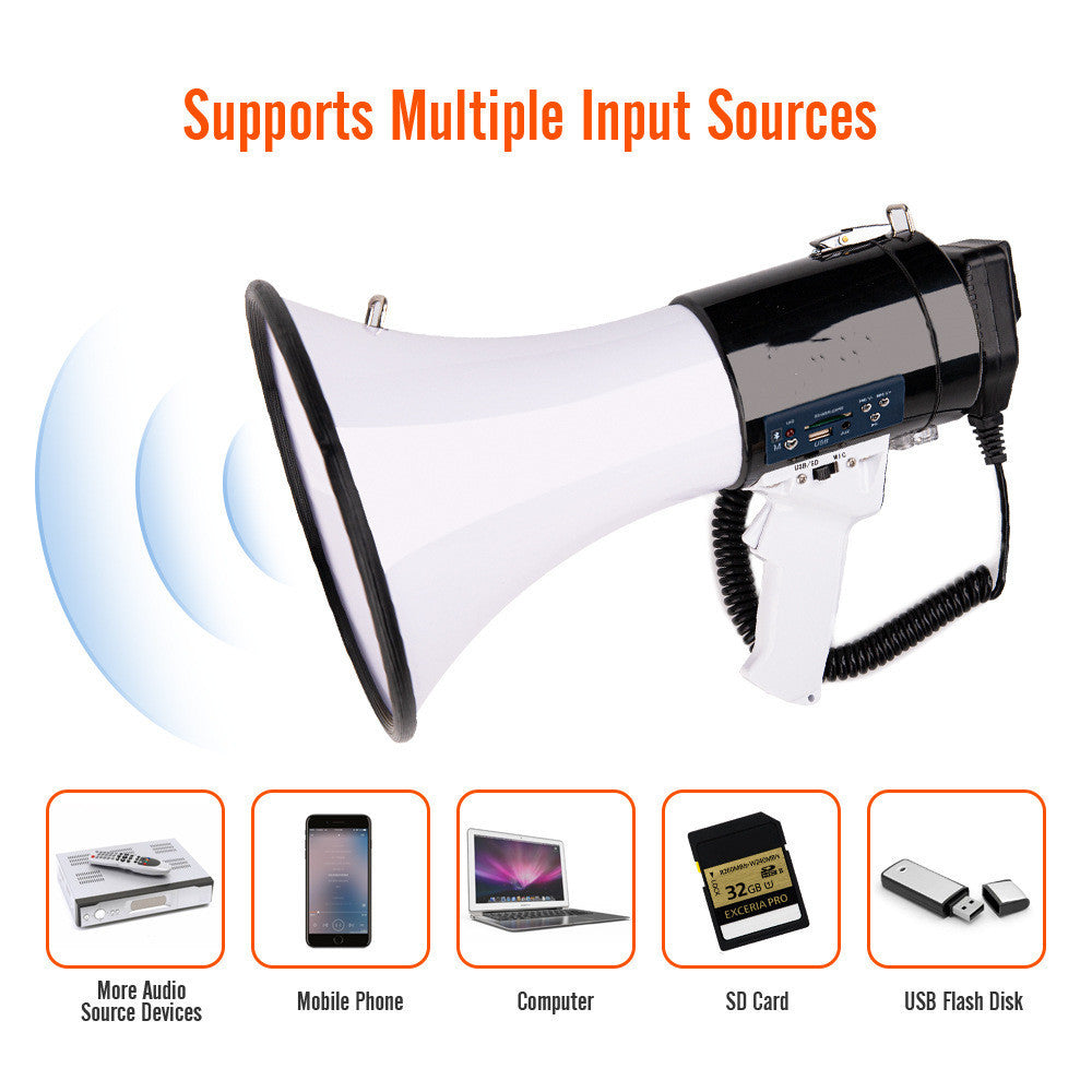 Bluetooth Outdoor Flood Prevention And Disaster Relief Handheld Speaker Black and White 0 - Tophatter Daily Deals