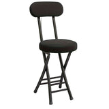Chair Ergonomic Metal Frame with Back Support Folding Chairs & Stools - Tophatter Daily Deals