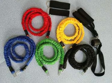 11-piece suit fitness rally pull rope 150lbs 0 - Tophatter Daily Deals