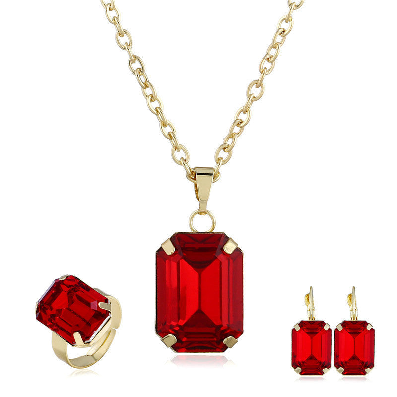 Bridal jewelry European and American jewelry set 0 - Tophatter Daily Deals