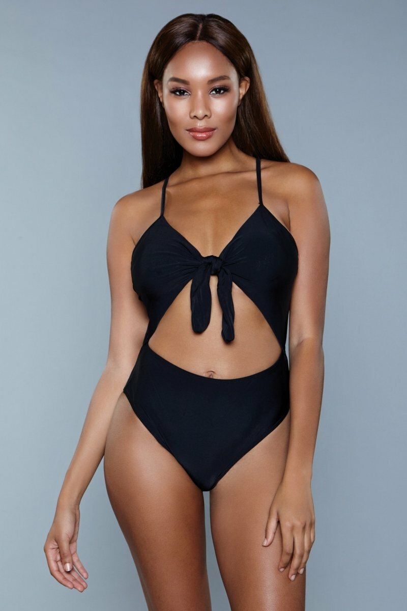 Delaney Swimsuit Black Monokinis - Tophatter Daily Deals