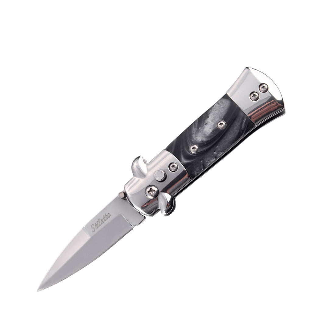 3.25" Stiletto Automatic Spring Assisted Knife - Tophatter Daily Deals