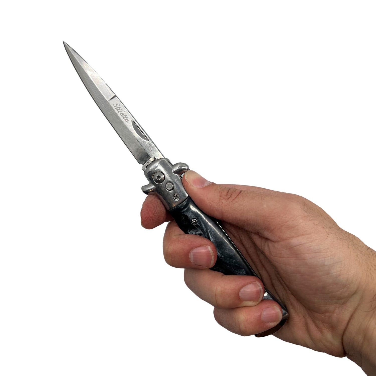 9” Automatic Out-The-Side Knife - Tophatter Daily Deals