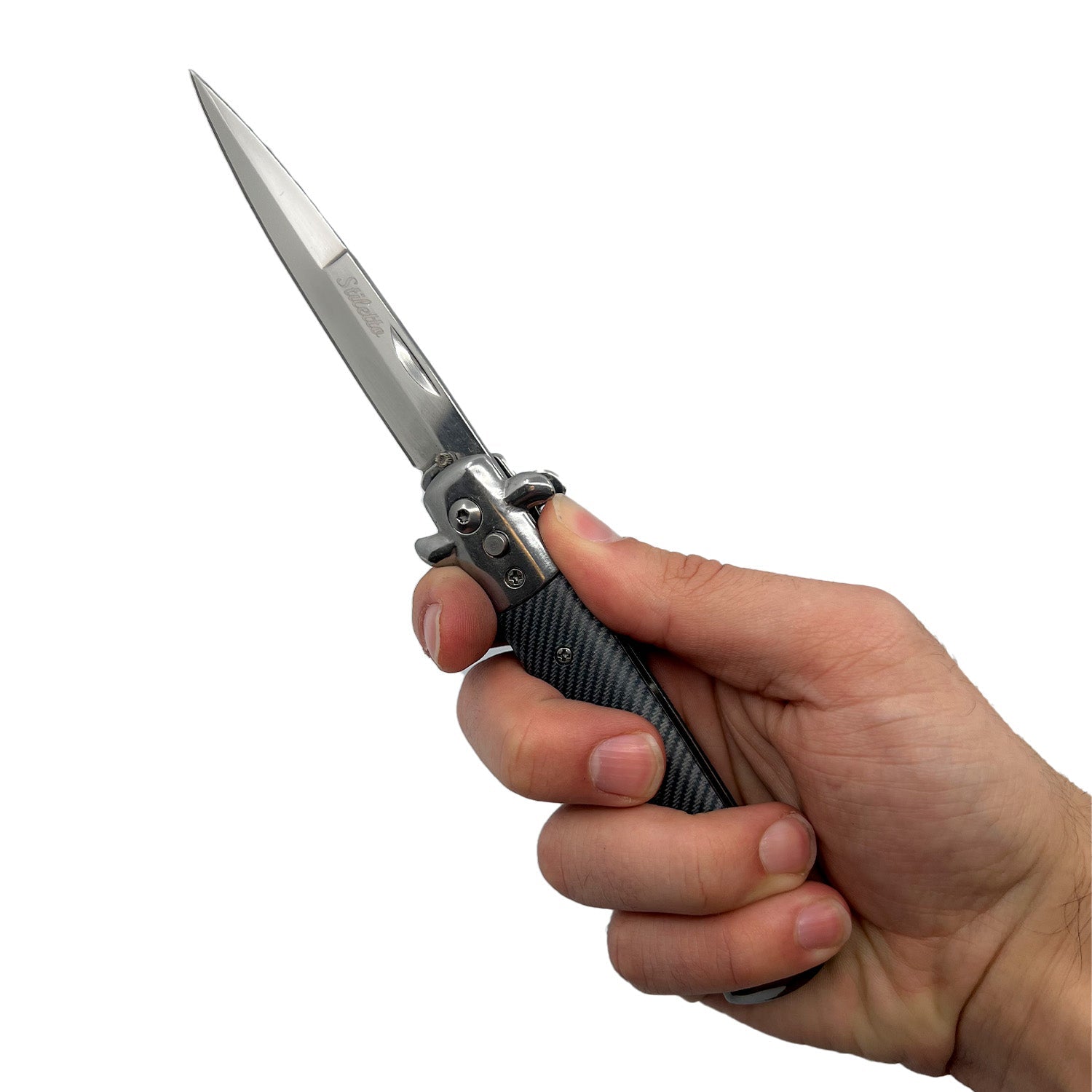 9” Automatic Out-The-Side Knife - Tophatter Daily Deals