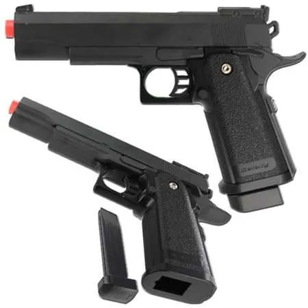 G6 Heavy Metal Airsoft Gun Pistol Black with BB's - Tophatter Daily Deals