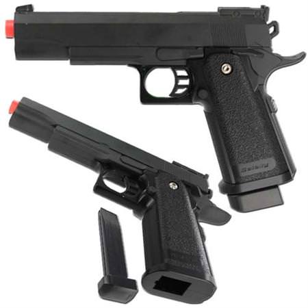 G6 Heavy Metal Airsoft Gun Pistol Black with BB's Collectible Weapons - Tophatter Daily Deals