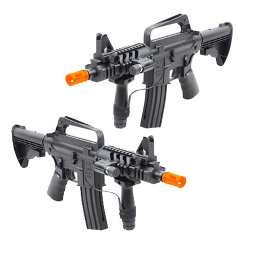 Spring M16A5 Assault Rifle Grip & Collapsible Stock Airsoft Gun - Tophatter Daily Deals