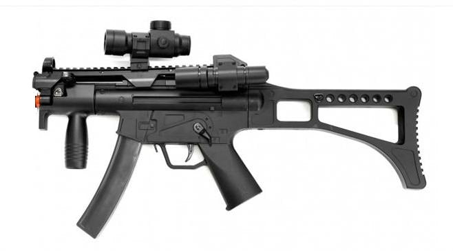 WELL Airsoft MR755 Spring Rifle with Laser & Flashlight - TOPHATTER'S ARMORY DEALS Collectible Weapons - Tophatter Daily Deals