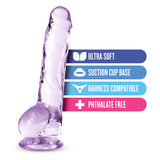 Naturally Yours 8 Inch Crystaline Dildo Amethyst > Dildos > Realistic Dildos - Tophatter Daily Deals