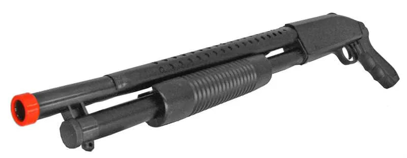 Airsoft P788B Airsoft Black Pistol Grip Spring Shotgun - Tophatter Daily Deals