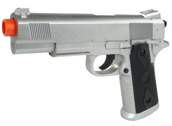 CYMA Spec Ops Full Metal Spring Airsoft Pistol - Silver Collectible Weapons - Tophatter Daily Deals