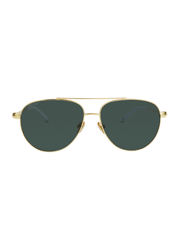Out East Eyewear Gansett Sunglasses Gold Sunglasses - Tophatter Daily Deals