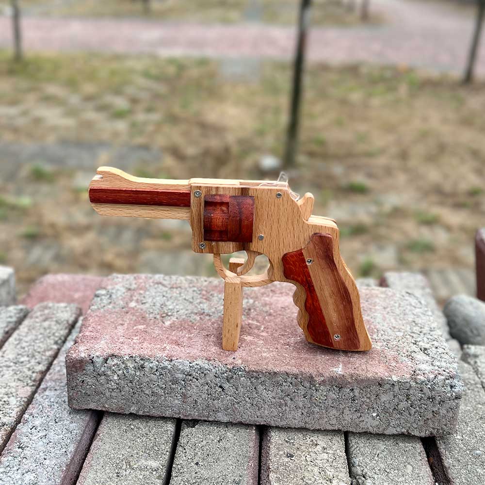 S&W 625 Revolver Rubber Band Gun Wooden Model - Tophatter Daily Deals