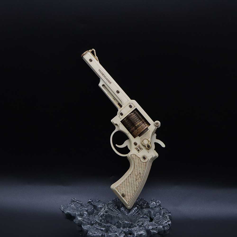 Revolver Wooden Model Kit S&W Gun - Tophatter Daily Deals