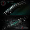 HX OUTDOORS Tactical Knife 440C Blade K10 w/ Sheath Plated Titanium Knife-Fixed - Tophatter Daily Deals