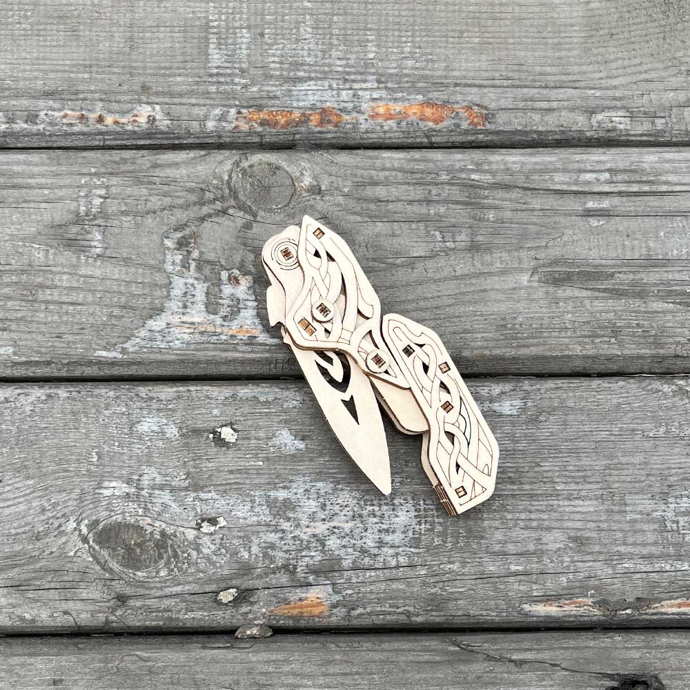 Wooden Shadow Knife 3D Puzzle Model - Tophatter Daily Deals