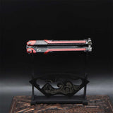 2-Layer Wooden Landscape Pattern Weapon Display Holder - Tophatter Daily Deals